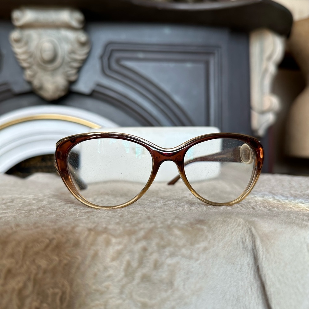 Versace Medusa Sunglasses Brown Ombre Cat Eye - Picture 5 of 7